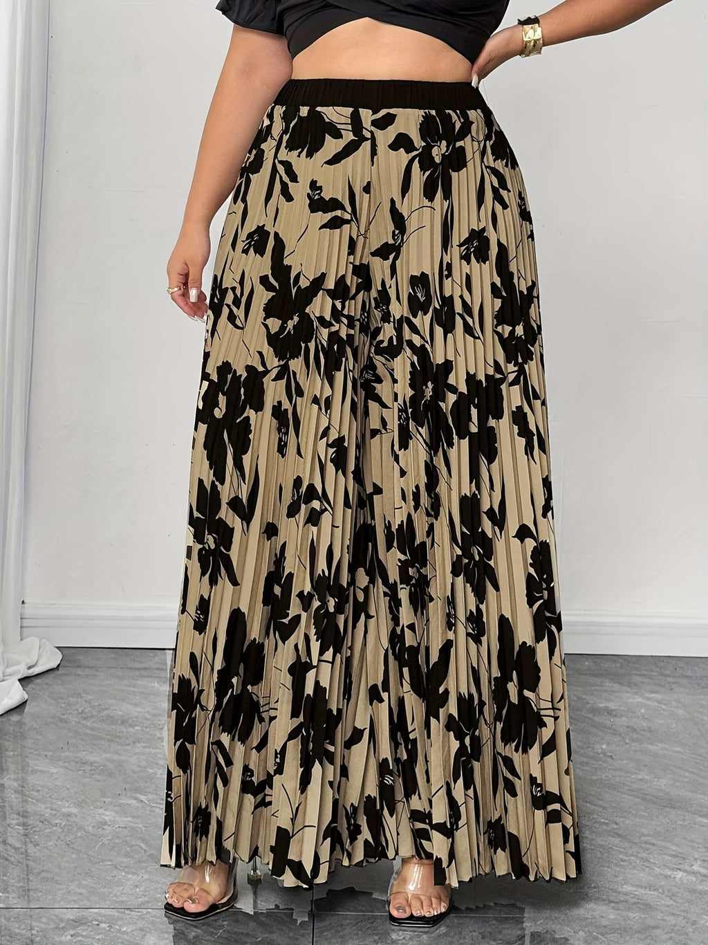 🌸 Elegant Floral Print Wide Leg Pants for Women 🌸
