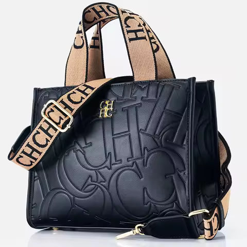 Light Luxury Women's Handbag – Stylish Large Capacity Tote with Metal Logo