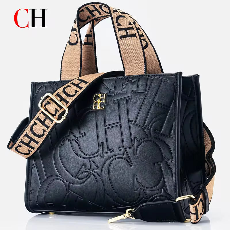 Light Luxury Women's Handbag – Stylish Large Capacity Tote with Metal Logo