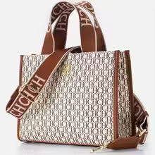 Light Luxury Women's Handbag – Stylish Large Capacity Tote with Metal Logo