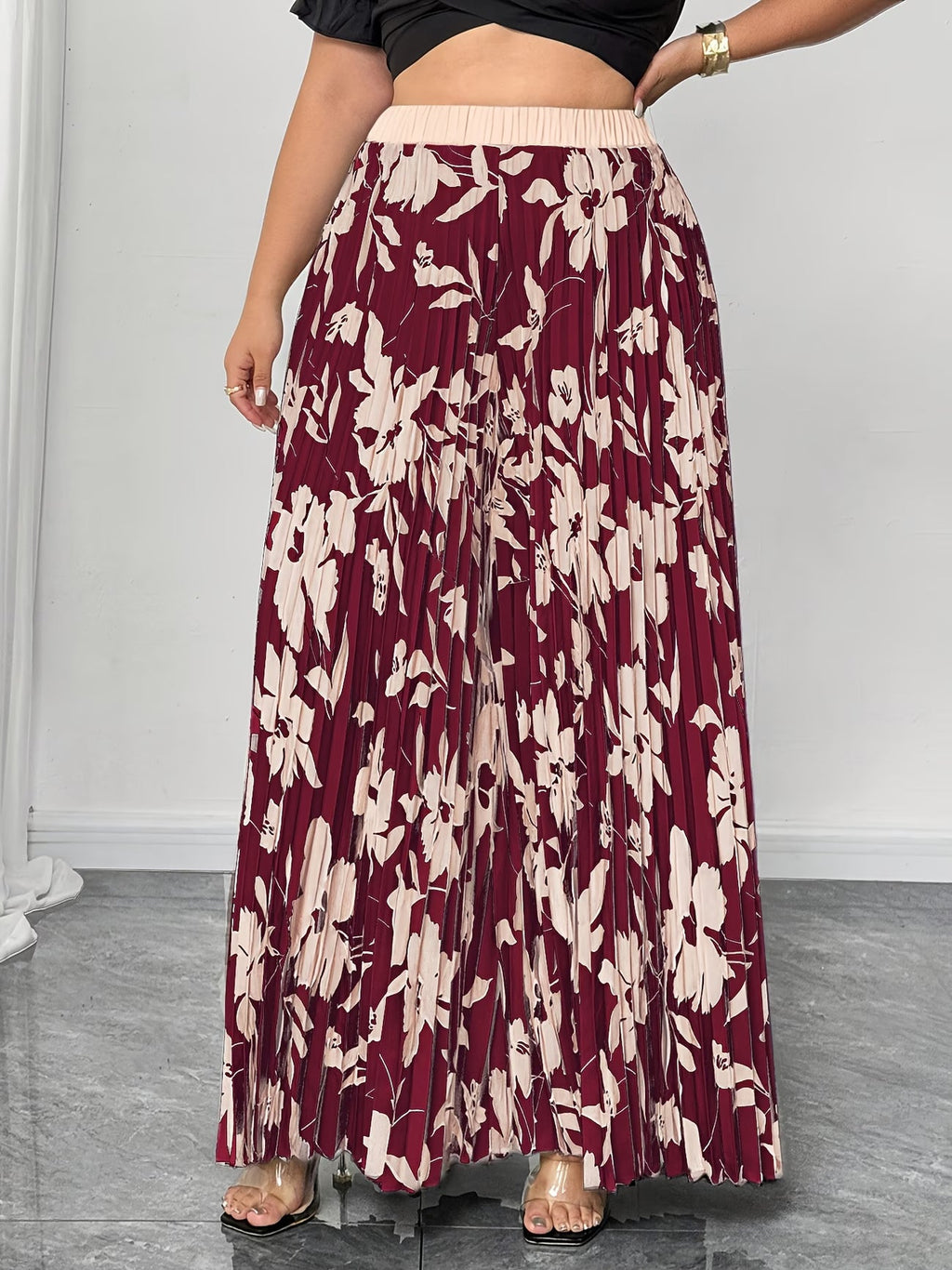 🌸 Elegant Floral Print Wide Leg Pants for Women 🌸