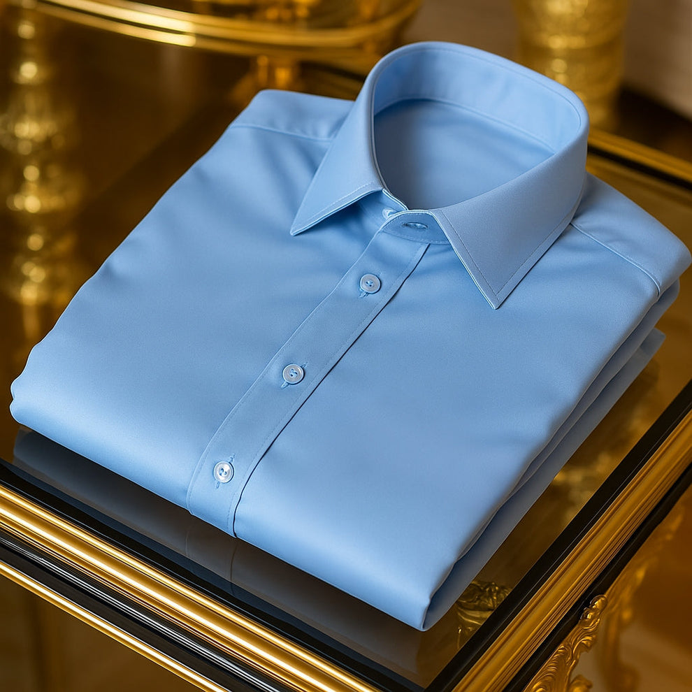 Luxury Silk Business Shirt – Long Sleeve