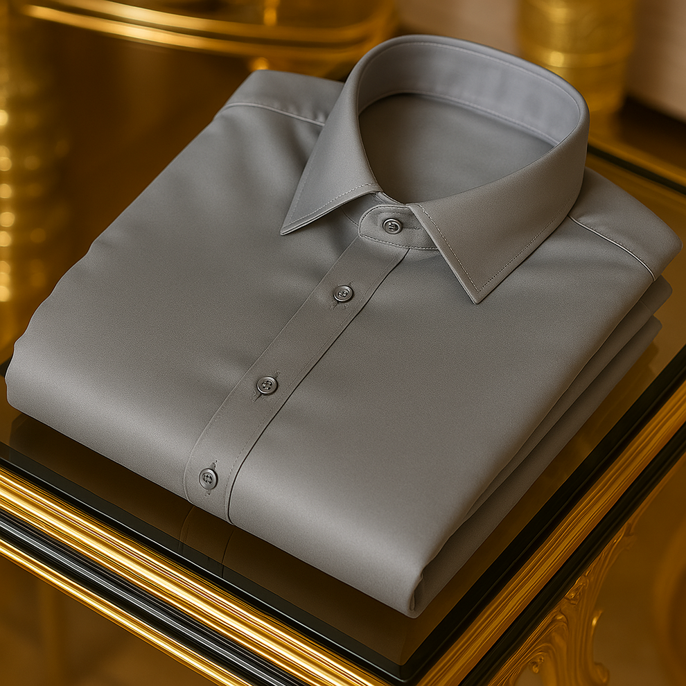Luxury Silk Business Shirt – Long Sleeve
